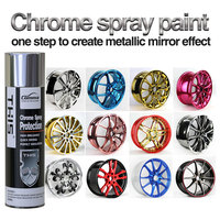 Peinture en aérosol effet métallisé argenté, vernis laqué haute résistance pour jantes, peinture liquide chrome doré effet miroir, peinture métallique en spray