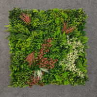 Mur végétal artificiel de haute qualité, écologique, résistant aux UV, pour extérieur, décoration, verdure, type fleur en plastique, pour bureau et mariage
