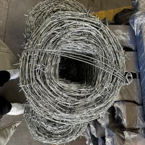 Kawat berduri perlindungan tinggi, 4 titik pagar berduri 16 Gauge(<span class=keywords><strong>1.6mm</strong></span>), kawat berduri untuk pagar, rumah, pertanian, Taman - Product Image 5