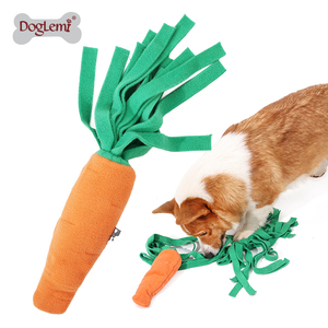 Jouets à mâcher pour animaux de compagnie, jouets en peluche durables personnalisés pour chiens, jouets éducatifs à tirer, <span class=keywords><strong>chou</strong></span> et carotte, caractéristique écologique - Product Image 1