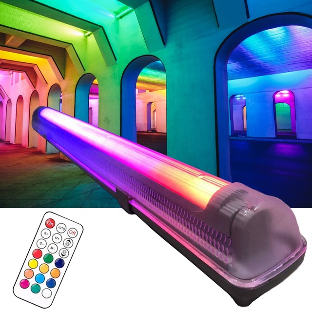 60CM Remote Control RGB Tri Proof LED Light 30W Aluminum Dimmable Waterproof for Ambient and Atmosphere Lighting