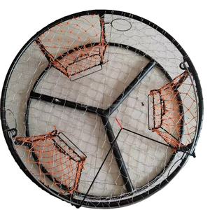 <span class=keywords><strong>Pot</strong></span> de crabe de fil d'acier de grande taille avec la taille 95*30 cm de cage de crabe dans les pièges de roi d'ennemi de travail résistant avec la barre de fil d'acier de 18 mm - Product Image 1