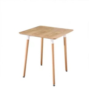 Modern Room <strong>Table</strong> White Black <strong>Coffee</strong> <strong>Table</strong> <strong>Wooden</strong> Top Set 4 Chair East Install - Product Image 2