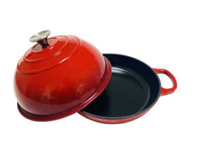 Plat de cuisson multifonction pour four hollandais <span class=keywords><strong>en</strong></span> <span class=keywords><strong>fonte</strong></span> émaillée de 10 pouces pour le pain et le four - Product Image 2