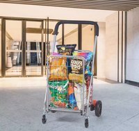 Grand chariot de supermarché pliable Chariot de supermarché portable Chariot de supermarché Troli