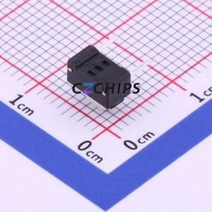 TC-1101DE-B-<b>D</b> Tactile Switch Through hole Component THT Switch Single Pole Single Throw Rectangle Button 1.6N Right Angle Insert - Product Image 2