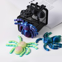 Vashine Jouet anti-stress flexible en PLA, araignée magnétique imprimée en 3D avec pattes articulées, pour le soulagement du stress, décoration de bureau et animaux de compagnie de bureau