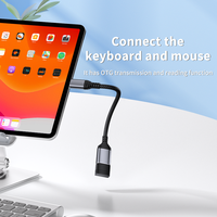 Câble OTG 3.2 USB-C vers USB, adaptateur OTG 5 Gbps avec prise en charge de la caméra/lecteur de carte pour Android, clavier externe, câble adaptateur OTG 3.0