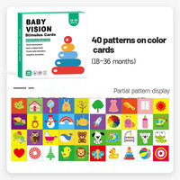 Cartes flash éducatives colorées à contraste élevé, imprimées à l'encre végétale sûre et non toxique, pour bébés de 0 à 36 mois