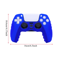 Coque de protection en silicone souple antidérapante avec texture texturée, disponible en plusieurs couleurs, pour manette PS5 DualSense, avec une meilleure adhérence.