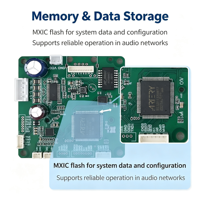Module de diffusion IP intégré à transmission stable, carte de circuit de codec audio réseau pour la rénovation d'équipements de diffusion sur campus