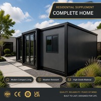 Maison préfabriquée à aménagement personnalisable, maison familiale modulaire à 3 chambres, villa portable de luxe pour une vie durable dans le jardin