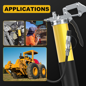 <span class=keywords><strong>Pistola</strong></span> <span class=keywords><strong>de</strong></span> Grasa <span class=keywords><strong>de</strong></span> Alta Presión con Cabezal <span class=keywords><strong>de</strong></span> Aluminio para Automóviles y Motocicletas, Manual, 6000PSI-7000PSI - Product Image 6