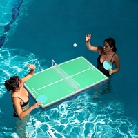 Woowave 2026 Vente Flash Table de Ping-Pong Flottante Gonflable en EVA pour Piscine – Jeu de Tennis de Table sans Gonflage pour Fêtes en Extérieur