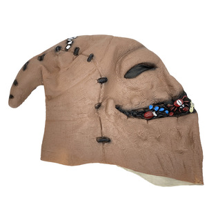 Maschera in Latex per Halloween Bagman, Maschera Occhi Intera Spaventosa e Divertente, Design Bianco a Doppio Strato per Mascherata - Product Image 3