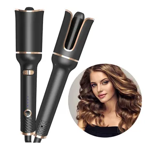 Landora Electric Auto Hair Curler Wand Set Magic Curling Iron 360 Rotating Instant Roller Automatic Ceramic Hair Styling Curls