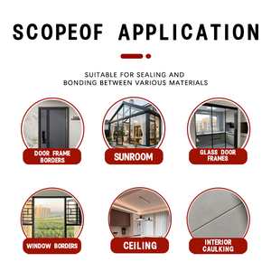 820 300ml Qingkai Bouw- en Verouderingsbestendige Azijnzuur Siliconenkit Gemaakt in China Zhejiang - Product Image 4