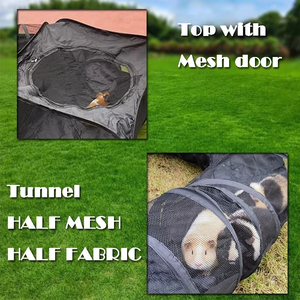Corralito para mascotas de interior y exterior con túnel envolvente, recinto para cobayas, tienda de tubo emergente, <span class=keywords><strong>conejo</strong></span>, hurón para correr, ejercicio, corralito para mascotas - Product Image 3