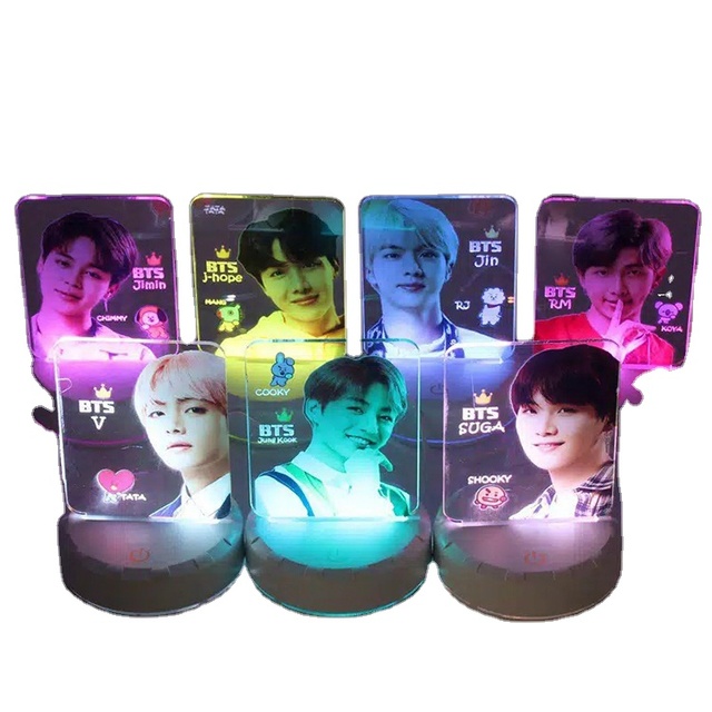 Acrylic Neon Custom Board Holder Light Indoor Edge Lit Base Laser Engraving Led Display Stands Sign