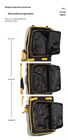 Nouveau sac de ski et de snowboard avec roulettes, grande capacité, doublure en polyester durable, sangles à coussin d'air - Sac à dos de ski unisexe