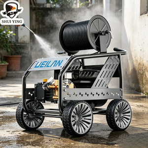 Carro Móvil Industrial de Alta Presión con Enrollador de Manguera para la UE, Máquina de Limpieza Comercial de 2250 psi, OEM ODM - Product Image 1