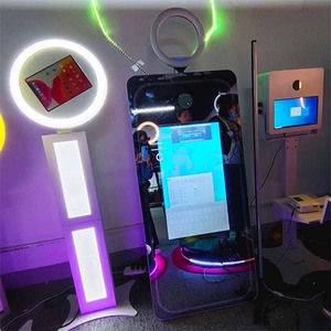 Photomaton tout-<span class=keywords><strong>en</strong></span>-un 13 <span class=keywords><strong>Air</strong></span> Split DSLR avec imprimante et appareil photo, support mural ovale blanc, surface annulaire - Product Image 5