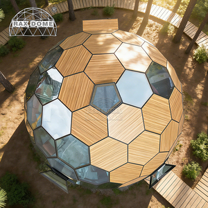 RAXDOME Domo Geodésico <span class=keywords><strong>de</strong></span> Cristal <span class=keywords><strong>de</strong></span> Panal <span class=keywords><strong>de</strong></span> Abeja <span class=keywords><strong>de</strong></span> 7M para Retiro y Campamento con Cristal Espejo - Product Image 6