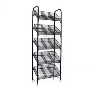 Thân Thiện Với Môi Có Thể Tháo Rời Sắt Và Thép Đứng Nhiều Lớp Bán Lẻ Hiển Thị Giá Cho Cửa Hàng Sử Dụng Cho Người Giữ Dây Và Lưu Trữ - Product Image 3