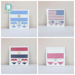 Pegatinas de tatuajes de <span class=keywords><strong>bandera</strong></span> para eventos de fútbol 2026, impermeables, de transferencia por agua, para aficionados al deporte - Product Image 4