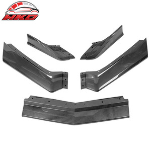 Protector de Parachoques Delantero para Chevy Corvette C8 2020-2025, Alerón ABS de 5 Piezas con Impresión de Fibra de Carbono, Difusor, Protector de Mentón - Product Image 5