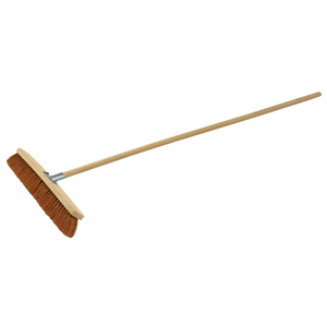 600 mm Coconut Fiber <b>Brooms</b> <b>with</b> <b>Wooden</b> <b>Handle</b> Magic <b>Broom</b> Stick for Household Use Includes Dustpan - Product Image 1