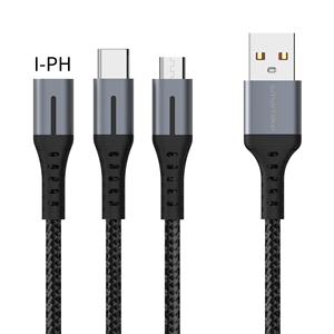 Smartilike 2A <span class=keywords><strong>c</strong></span>áp <span class=keywords><strong>USB</strong></span> để Loại <span class=keywords><strong>C</strong></span>/<span class=keywords><strong>Micro</strong></span>/iPh nhanh chóng sạ<span class=keywords><strong>c</strong></span> <span class=keywords><strong>c</strong></span>áp de carga rapida cho iPhone 16 17 Pro Max Android <span class=keywords><strong>C</strong></span>áp de datos - Product Image 2