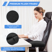 Coussin d'accoudoir en mousse à mémoire de forme épaisse tricotée, support ergonomique pour le coude, pour chaise de bureau, de gaming ou domestique, oreiller de bras amovible