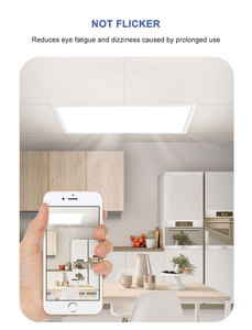 <span class=keywords><strong>2x2</strong></span> LED phẳng ánh sáng SMD2835 nguồn thiết kế công nghiệp thả trần ánh sáng lịch thi đấu 3 CCT 3500K-5000k có thể điều chỉnh cho văn phòng sử dụng - Product Image 4