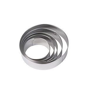 <span class=keywords><strong>Breal</strong></span> – ensemble d'emporte-pièces rond en acier inoxydable, ensemble de 3 pièces de grande taille, emporte-pièce circulaire pour pâte à pâtisserie, moule à anneaux en métal pour cuisson de gâteaux ronds - Product Image 1