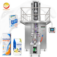 ORME Automatische 125ml/200ml/250ml/330ml/500ml/1000ml Fruit Sap Melk Water Aseptische Brick Carton Doos Vul- en Verpakkingsmachine