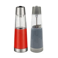Moulin à poivre électrique en métal de grande capacité, moulin à épices et à sel rechargeable