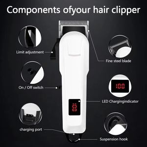 Cortadora de Pelo Profesional para Hombre, Recargable por USB, de Acero Inoxidable, Bajo Ruido, Resistente al Agua IPX8, para Uso Doméstico y en Hoteles - Product Image 6