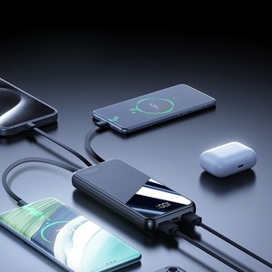Banco <span class=keywords><strong>de</strong></span> Energía <span class=keywords><strong>de</strong></span> Carga Rápida <span class=keywords><strong>de</strong></span> 22.5W y 60000mAh, 4 Cables Integrados, Pantalla Digital LED, <span class=keywords><strong>Cargador</strong></span> <span class=keywords><strong>Portátil</strong></span> <span class=keywords><strong>de</strong></span> Alta Capacidad para <span class=keywords><strong>Teléfono</strong></span> y Tableta - Product Image 3