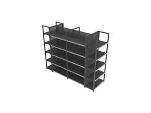 Étagère de présentation en acier robuste pour la vente au détail, rayonnage métallique pour supermarché, présentoir pour épicerie - Product Image 3
