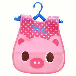 Baberos Ajustables de Alta Calidad al por Mayor, Baberos de Algodón EVA para Bebés, Baberos de Dibujos Animados Impermeables para Alimentación - Product Image 5