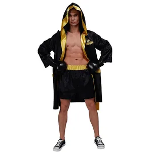 Vestido boxer adulto de combate Halloween, Cosplay, luta livre, carnaval, vestido de festa