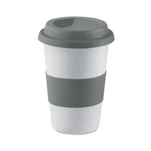 Tazza in ceramica Tribeca con silicone, merchandising personalizzato - Product Image 1