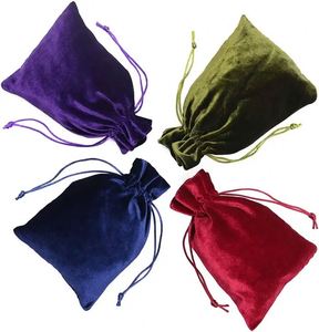 Sacs cadeaux en velours, pochettes à cordon en velours, sacs à bijoux en velours - Product Image 2