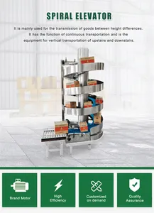 Nhà Máy Giá Chất lượng cao thép không gỉ xoắn ốc con lăn băng tải xoắn ốc xoắn ốc CHUTE vít thang máy thang máy băng tải - Product Image 2