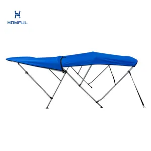 HOMFUL Bimini d'extension en aluminium pour toit de bateau Bimini extensible pour bateau