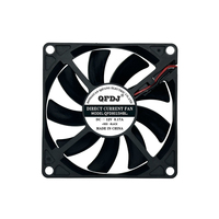Ventilateur de refroidissement haute vitesse DC8015HBL 8cm à roulement à billes 12V 24V 3/4 fils