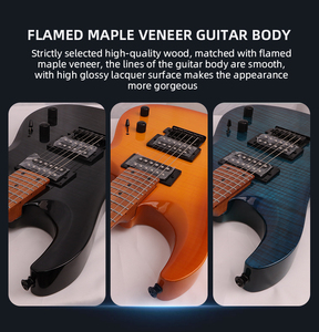 Guitarra Eléctrica de 6 Cuerdas S-G37 con Cuerpo de Madera de Arce Flameado, Precio de Fábrica, Gran Venta - Product Image 6