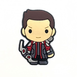 Accessoires DIY pour chaussures <span class=keywords><strong>Crocs</strong></span> Avengers <span class=keywords><strong>Marvel</strong></span> Hero : Boucles de chaussures en forme de fleur en PVC souple, bijoux décontractés pour le quotidien - Product Image 6