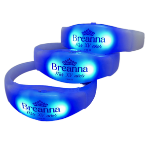 Custom Logo Party Favor Sound Activated Led Silicone Bracelet, Concert Motion Activated Led Wristband - Product Image 5